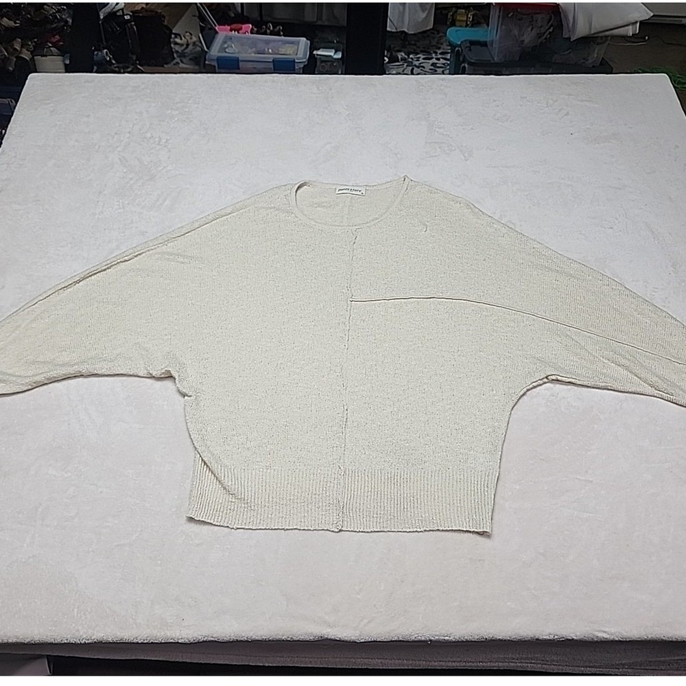Pants Store Knit Sweater‎ With Batwing Sleeves